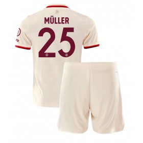 Dětské fotbalový komplet Bayern Munich Thomas Muller #25 Tretí košile 2024-25 Krátkým Rukávem